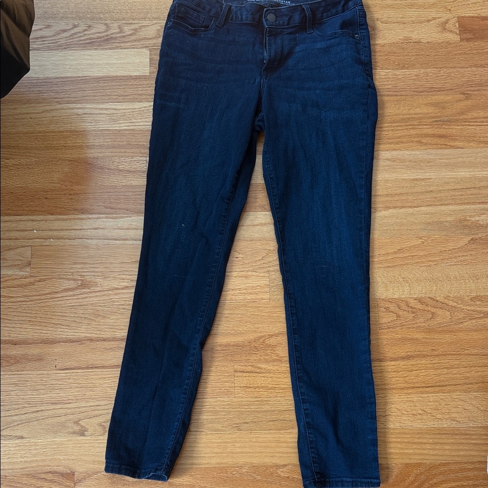 Old Navy Dark Blue Women's Rockstar Mid-Rise Skinny Jeans (10)